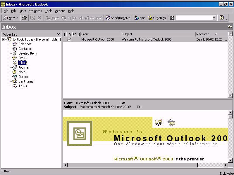Microsoft Outlook 2000 And Windows Vista