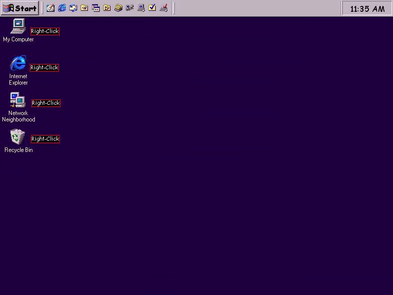 Windows 98 / Desktop (ModemHelp)