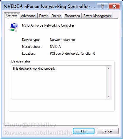 Network Adaptors Windows Vista